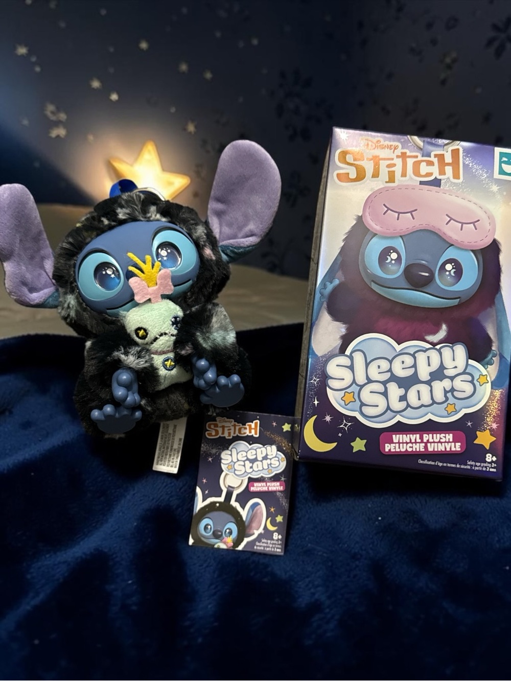 Disney Stitch Sleepy Stars New Open box Vinyl plushy